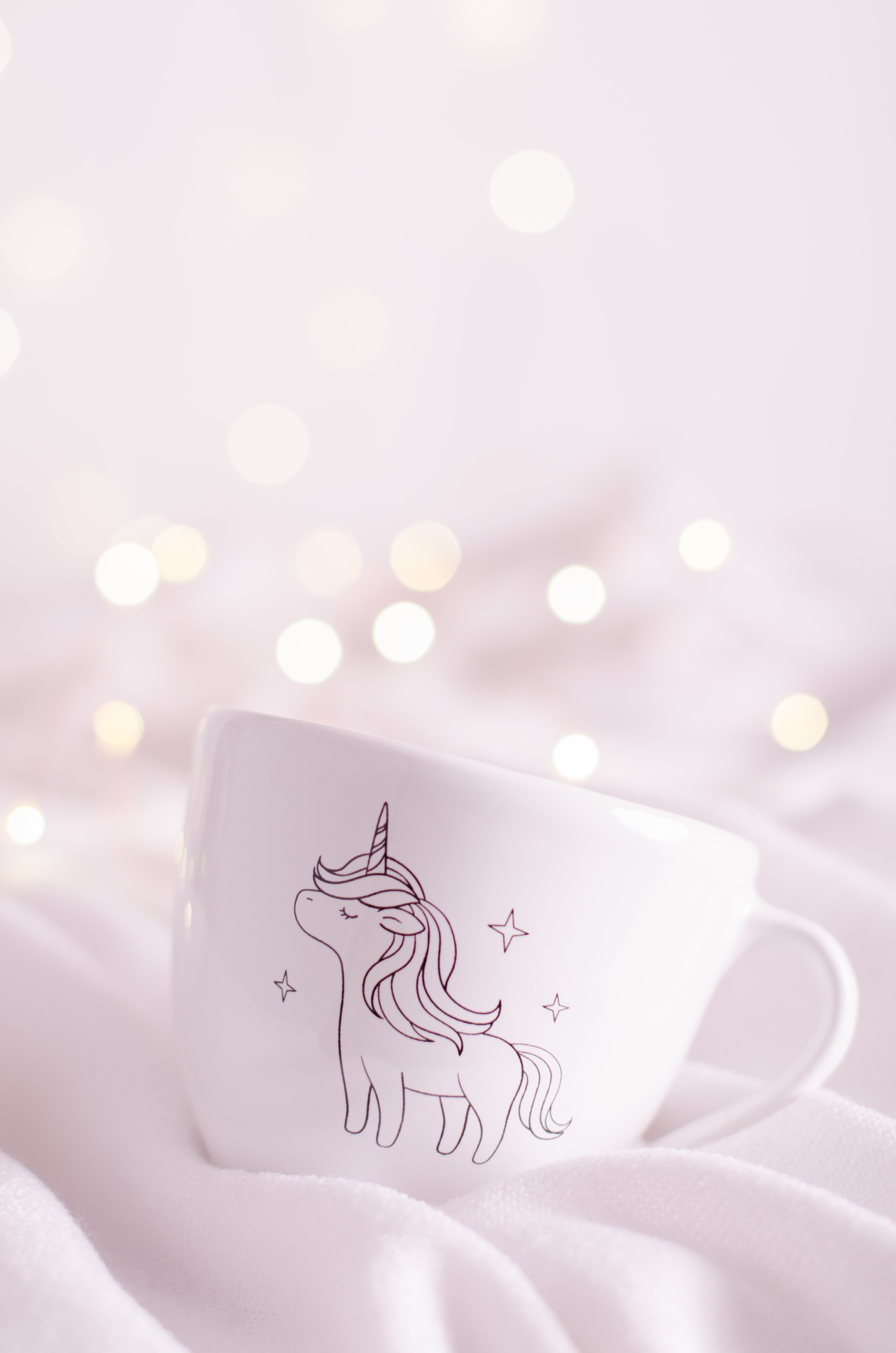 Tazza con unicorno con coperchio e cucchiaio Tazza con unicorno con coperchio e cucchiaio