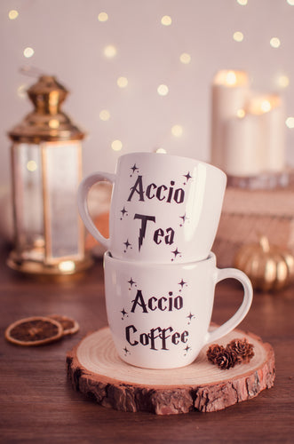 Tazze Mug Accio Coffee e Accio Tea.