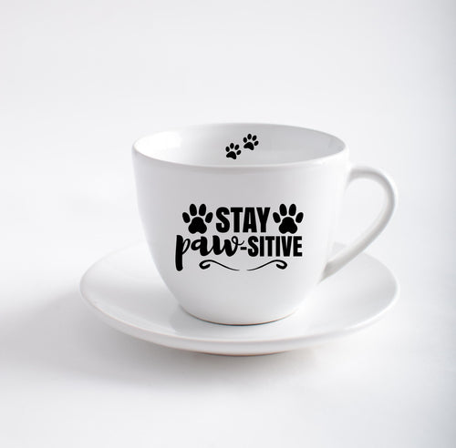 Tazza artigianale Stay paw-sitive.